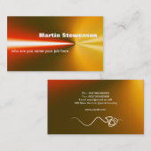 carte de visite de lumière laser (Devant / Derrière)