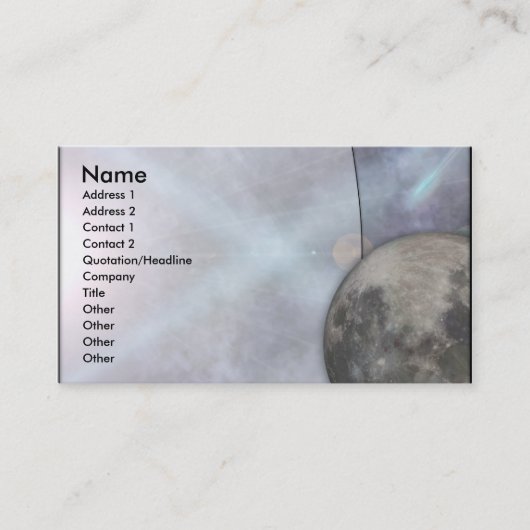 Carte de visite de lune (Devant)