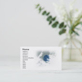 Carte de visite de lune bleue (Debout devant)