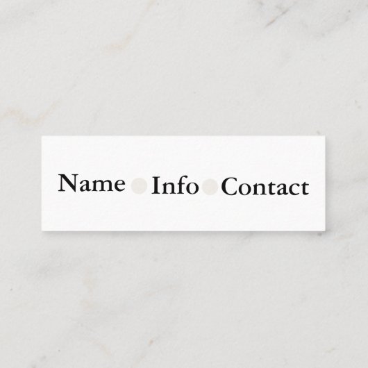 carte de visite de lunettes (Dos)