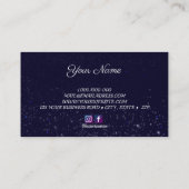 Carte de visite de l'univers bleu foncé (Dos)