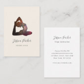 Carte de visite de l'univers du yoga (Devant / Derrière)