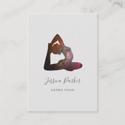 Carte de visite de l'univers du yoga (Devant)