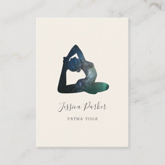 Carte de visite de l'univers du yoga (Devant)