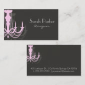 Carte de visite de lustre (Devant / Derrière)