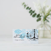 Carte de visite de lustre de damassé (Debout devant)