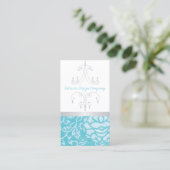 Carte de visite de lustre Floral (Debout devant)