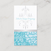 Carte de visite de lustre Floral (Devant)