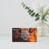 Carte de visite de lutte contre l'incendie (Debout devant)