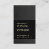 Carte de visite de luxe (Dos)