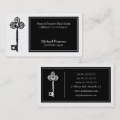 Carte de visite de luxe d'agent immobilier d'or (Devant / Derrière)