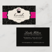 Carte de visite de luxe de boulangerie et de petit (Devant / Derrière)