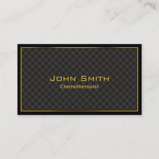Carte de visite de luxe de chimiothérapeute de (Devant)