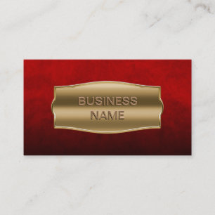 Carte de visite de luxe de rouge de velours
