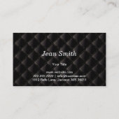 Carte de visite de luxe de salons de beauté de (Dos)