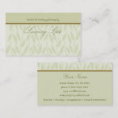 Carte de visite de luxe de spa (Devant / Derrière)