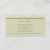 Carte de visite de luxe de spa (Dos)