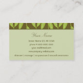Carte de visite de luxe de spa (Dos)