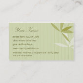 Carte de visite de luxe de spa (Dos)