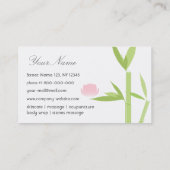 Carte de visite de luxe de spa (Dos)