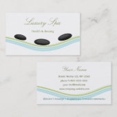 Carte de visite de luxe de spa (Devant / Derrière)