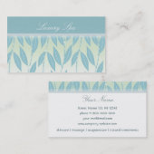 Carte de visite de luxe de spa (Devant / Derrière)