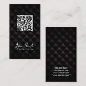 Carte de visite de luxe d'obstétricien de code de (Devant / Derrière)