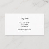 Carte De Visite de luxe effet or métallique  (Dos)