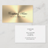 Carte De Visite de luxe effet or métallique  (Devant / Derrière)
