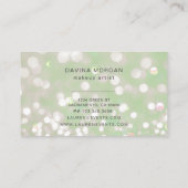 carte de visite de luxe en cristal pastel bokeh (Dos)