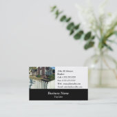 Carte de visite de luxe immobilier (Debout devant)