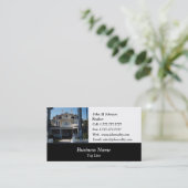 Carte de visite de luxe immobilier (Debout devant)