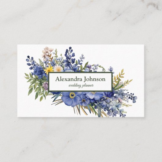 Carte de visite de luxe moderne Chic Leaf Foil (Devant)