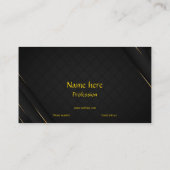 Carte de visite de luxe, or, pour entreprise (Dos)