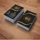 Carte de visite de luxe pour agent immobilier