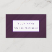 Carte de visite de luxe violet (Devant)