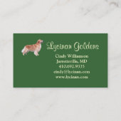 Carte de visite de Lycinan Goldens (Dos)