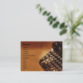 Carte de visite de machine (Debout devant)