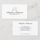 Carte de visite de machine à coudre (Devant / Derrière)