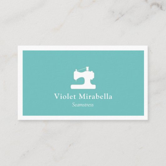Carte de visite de machine à coudre Seamstress (Devant)