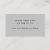 Carte de visite de machine à coudre sur mesure gri (Dos)