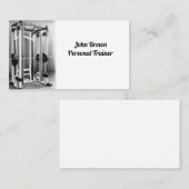 Carte de visite de machines droites (Devant / Derrière)