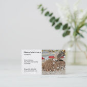 Carte de visite de machines lourdes (Debout devant)