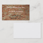 Carte de visite de maçonnerie (Devant / Derrière)