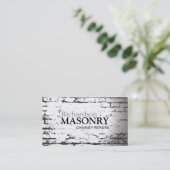 CARTE DE VISITE DE MAÇONNERIE (Debout devant)