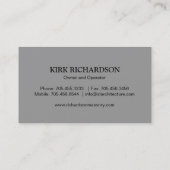 CARTE DE VISITE DE MAÇONNERIE (Dos)