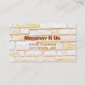 Carte de visite de maçonnerie (Dos)