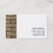 Carte de visite de maçonnerie de la société Pierre (Dos)