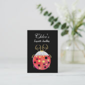 Carte de visite de Madame Bug Jewellery (Debout devant)