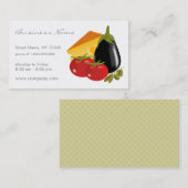 Carte de visite de magasin alimentaire (Devant / Derrière)